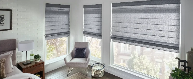 Elegant Graber window treatments in beautiful Edmond Oklahoma home
