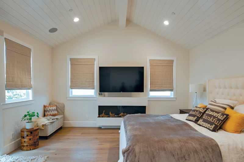 Norman® roman shades adding elegance to Oklahoma City living room