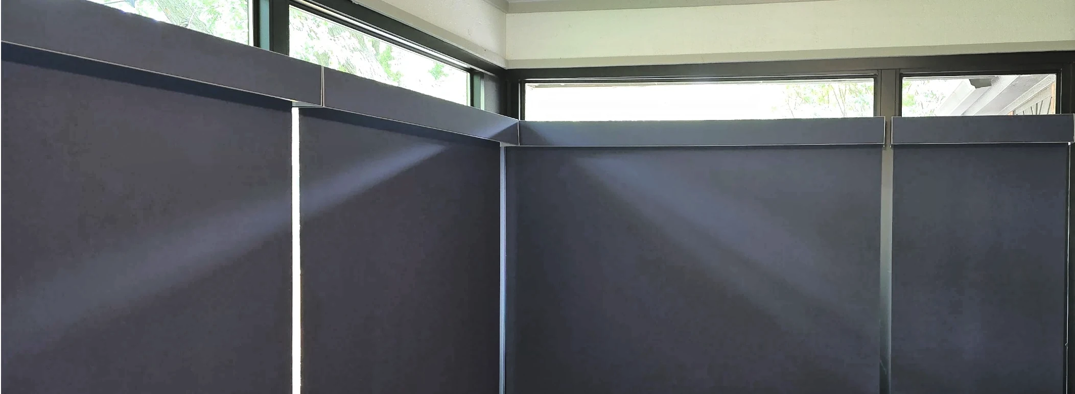 Graber Solar Shades on a back patio